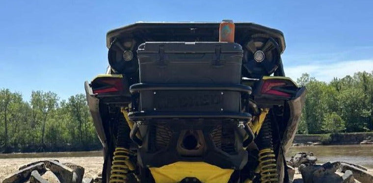 Can Am X3 back Cooler Rack with tie downs – Wicked Motorsports LLC.