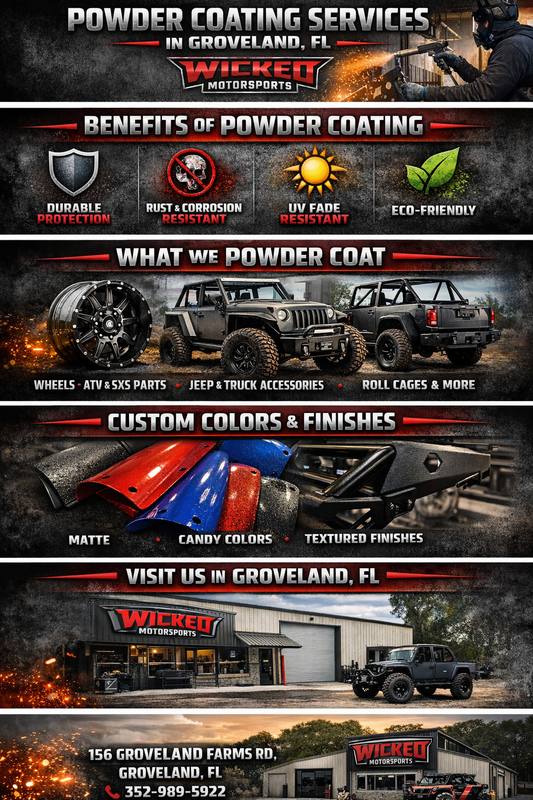 🔥 Powder Coating Services in Groveland, FL | Wicked Motorsport